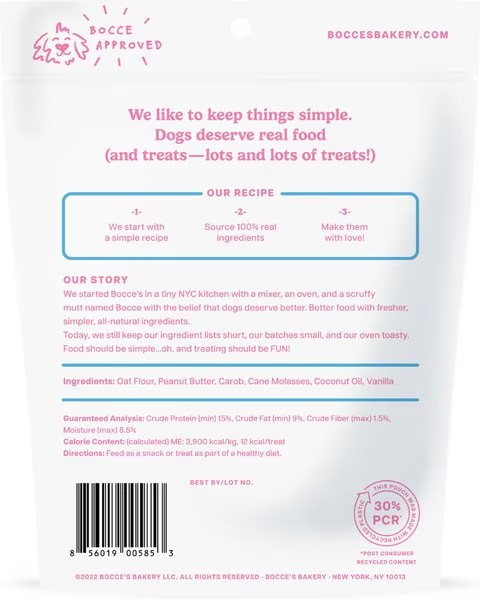 Bocce's Bakery BIRTHDAY CAKE Dog Treats 5 oz
