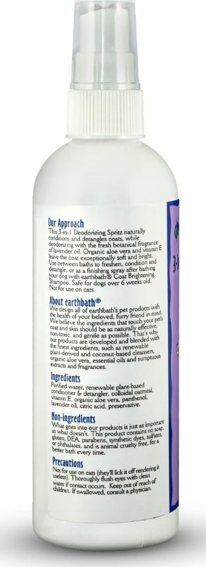 earthbath 3-in-1 Deodorizing SPRITZ Lavender 8 fl oz