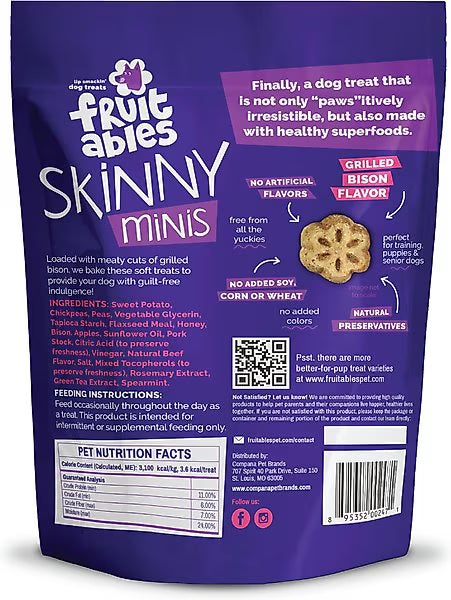 Fruitables Skinny Minis Grilled Bison 12oz