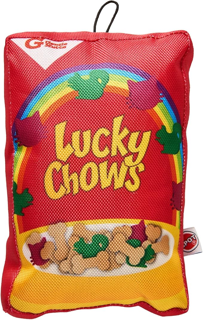 FunFood Cereal Dog Toy w/ Squeaker - Lucky Chows