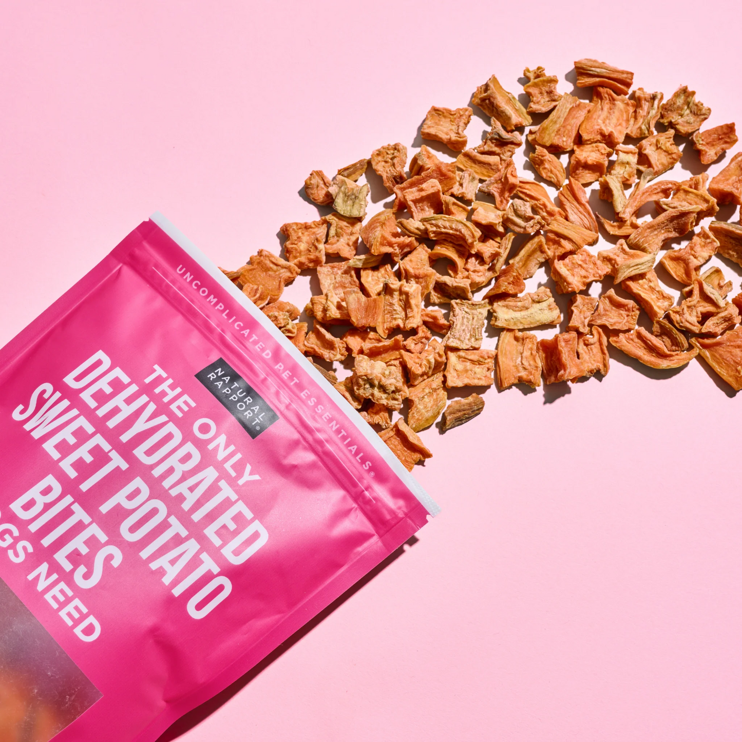 Natural Rapport The Only Dehydrated Sweet Potato Bites Dogs Need 8 oz