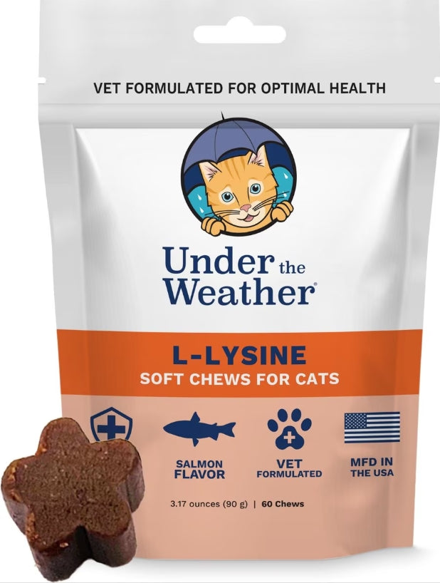 Under the Weather L-Lysine Chews for Cats 60 ct.