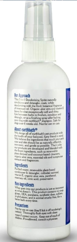 earthbath 3-in-1 Deodorizing SPRITZ Mediterranean Magic 8 fl oz