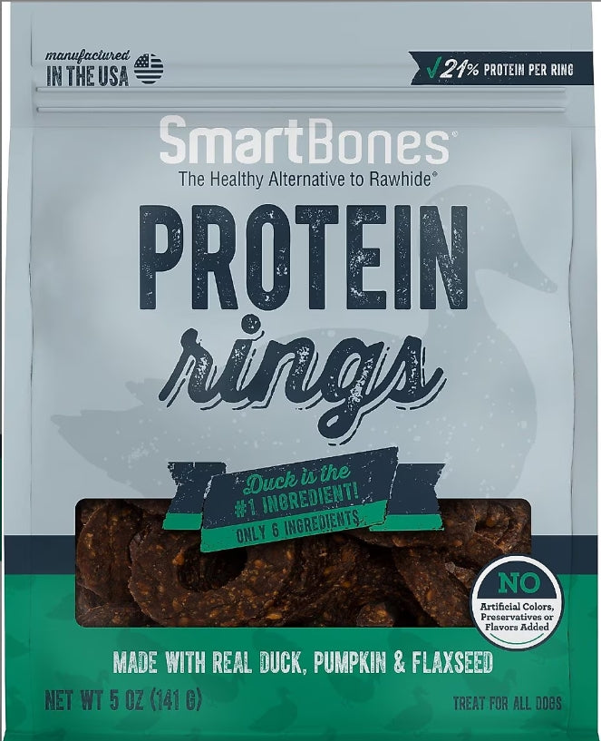 SmartBones Protein Rings - Duck, Pumpkin & Flaxseed 5 oz