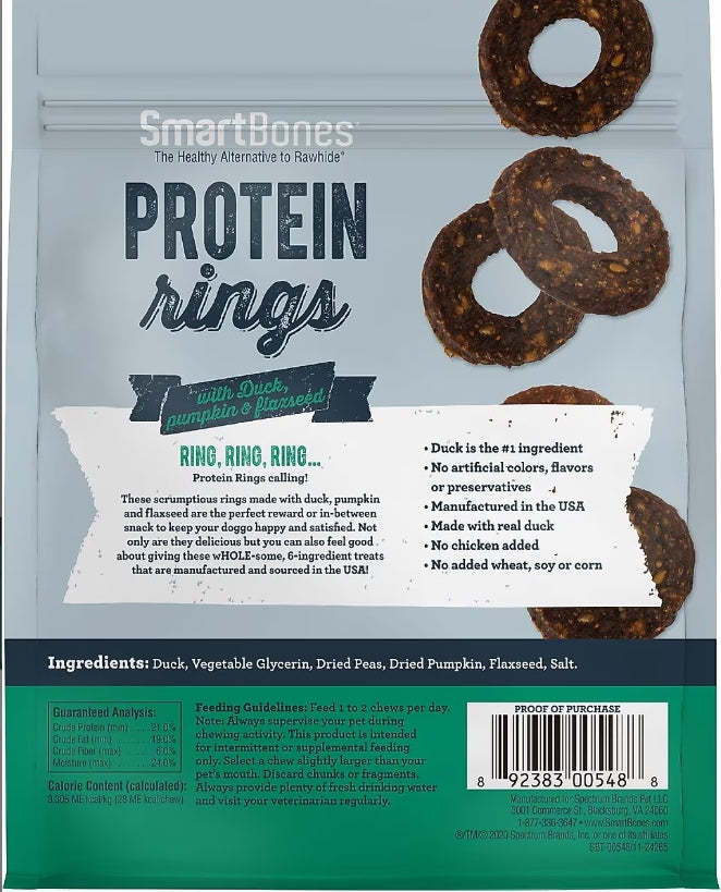 SmartBones Protein Rings - Duck, Pumpkin & Flaxseed 5 oz