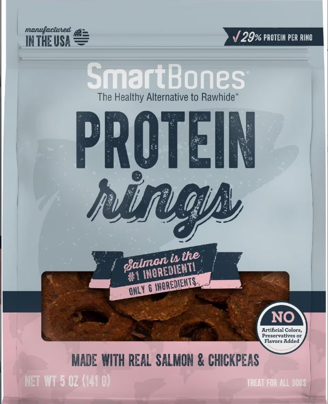 SmartBones Protein Rings - Salmon & Chickpeas 5 oz