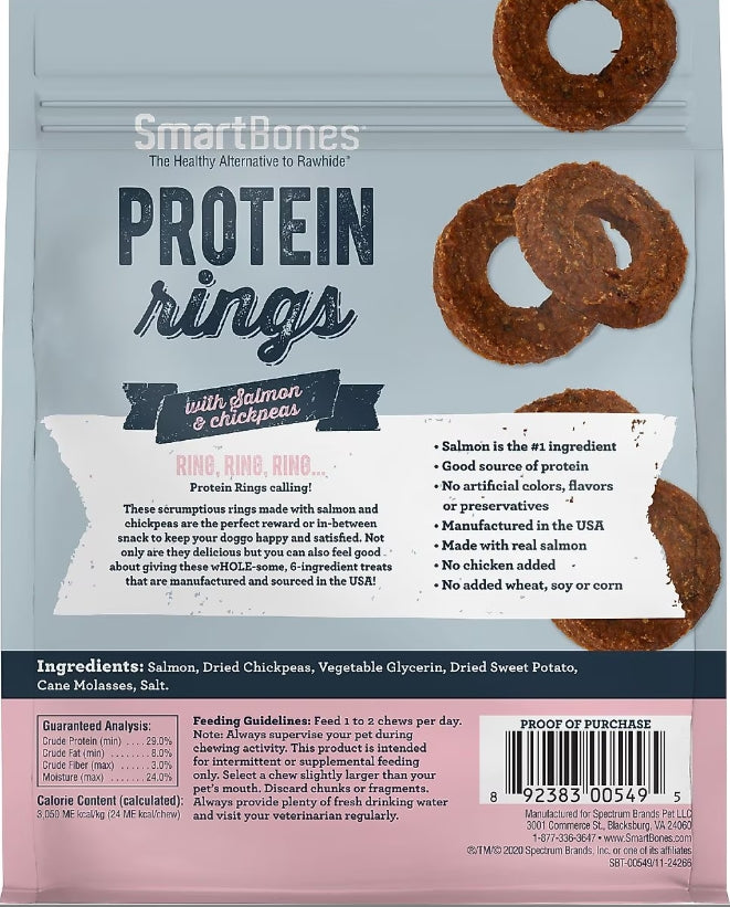 SmartBones Protein Rings - Salmon & Chickpeas 5 oz
