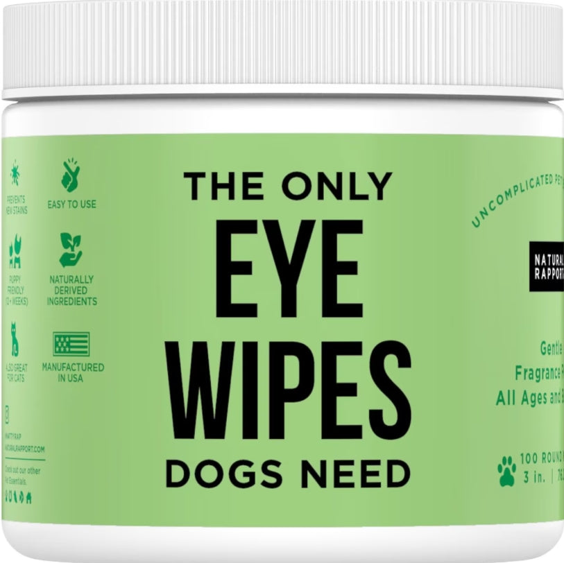 Natural Rapport The Only Eye Wipes Dogs Need