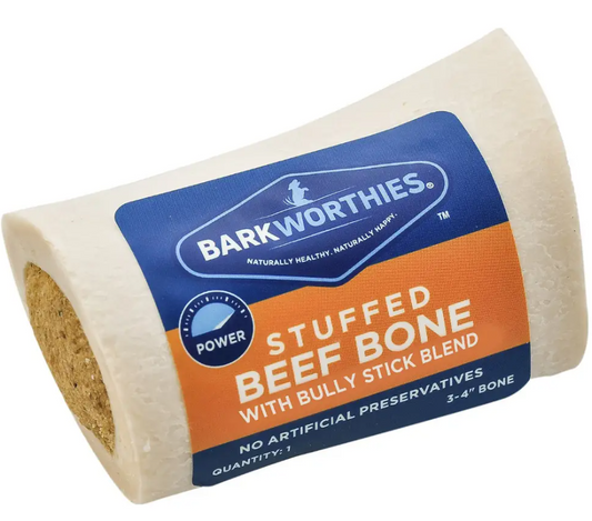 Barkworthies Stuffed Shin Bone 3-4in.