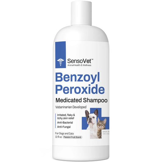 SensoVet Benzoyl Peroxide Medicated Shampoo 12 fl oz
