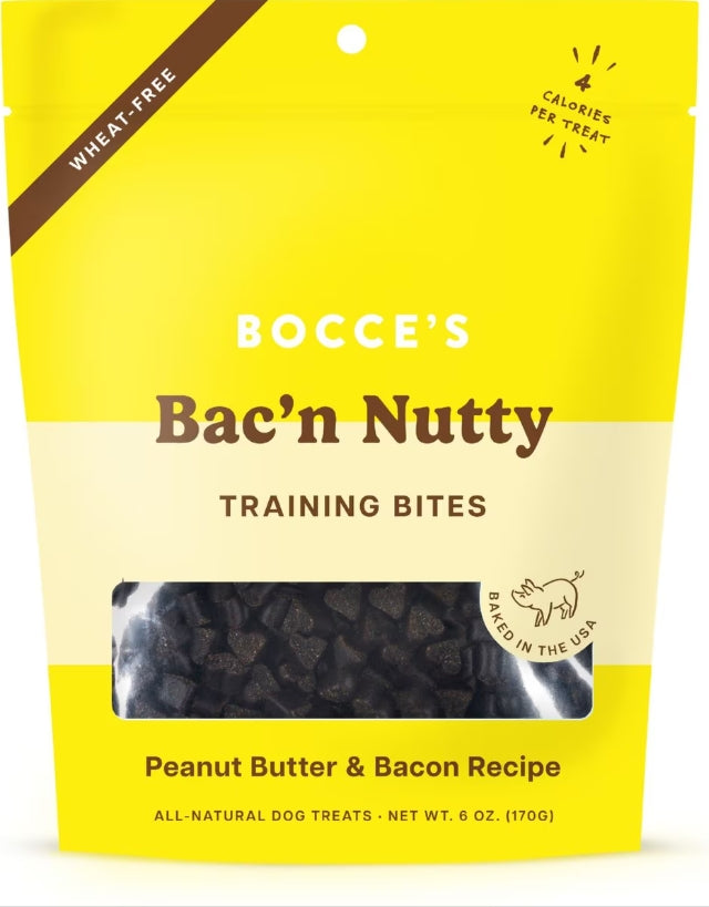 Bocce's Bac'n Nutty Training Bites 6 oz