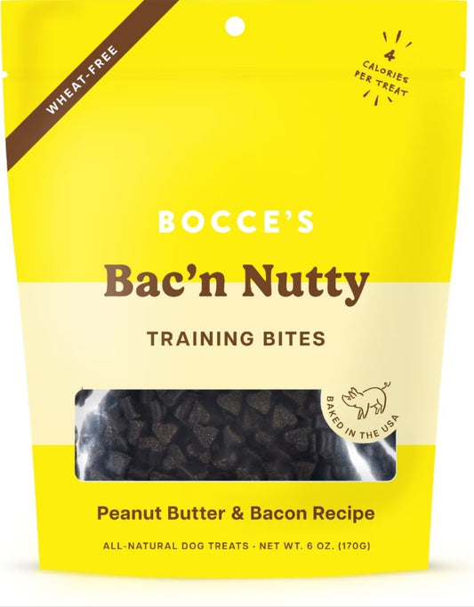 Bocce's Bac'n Nutty Training Bites 6 oz