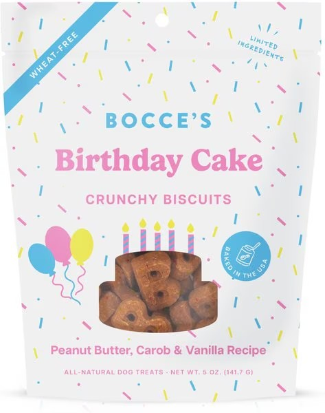 Bocce's Bakery BIRTHDAY CAKE Dog Treats 5 oz