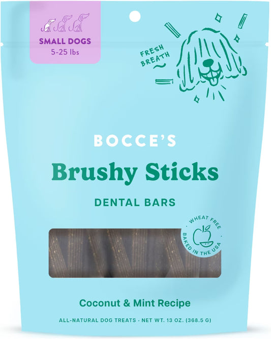 Bocce's Brushy Sticks Dental Bars Small Dogs