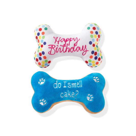 PetShop by Fringe Studio Birthday Bone Cookies Plush Dog Toy