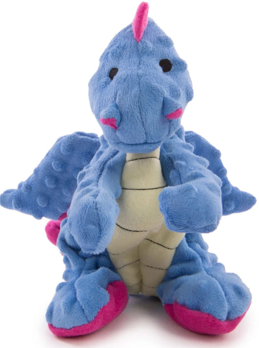GoDog Periwinkle the Dragon w/ Chew Guard Technology - Large