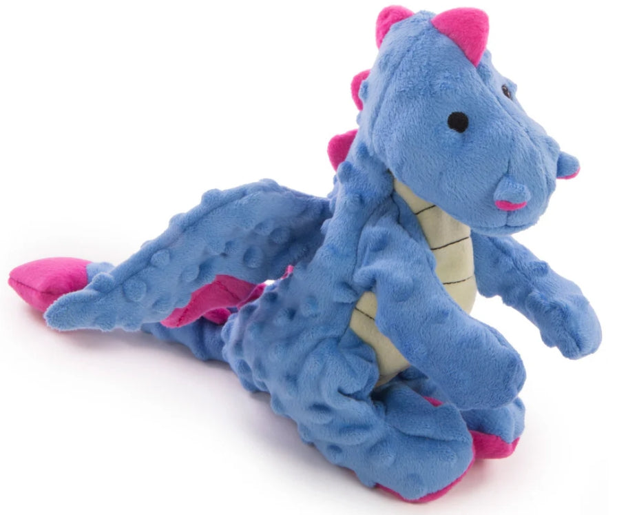GoDog Periwinkle the Dragon w/ Chew Guard Technology - Large