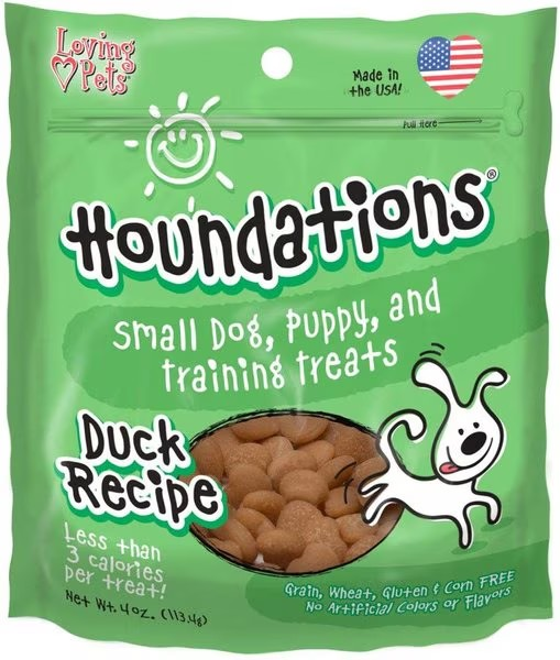 Loving Pets Houndations Training Treats - Duck Recipe