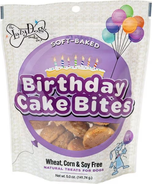 The Lazy Dog Cookie Co Soft-Baked Birthday Cake Bites 5 oz
