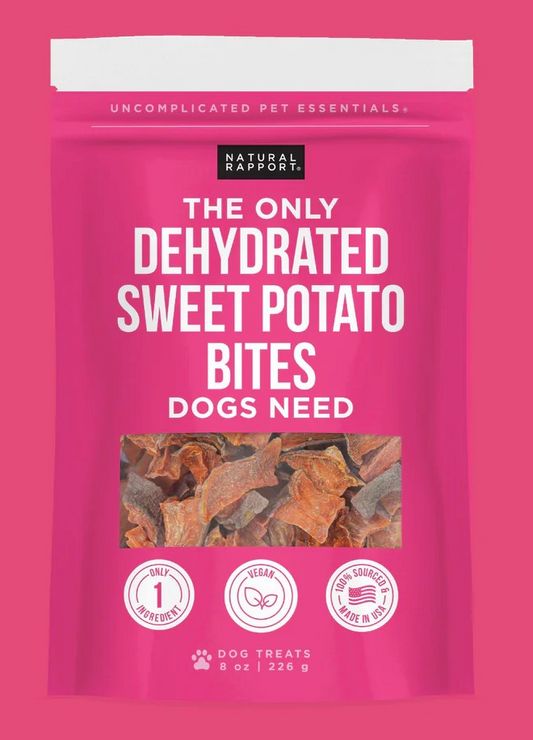 Natural Rapport The Only Dehydrated Sweet Potato Bites Dogs Need 8 oz