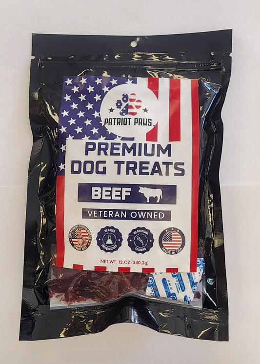Patriot Paws Premium Dog Treats - Beef 12oz