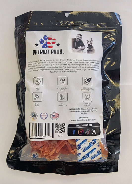 Patriot Paws Premium Dog Treats - Chicken 12oz