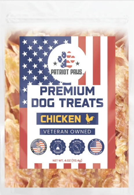 Patriot Paws Premium Dog Treats - Chicken 4oz