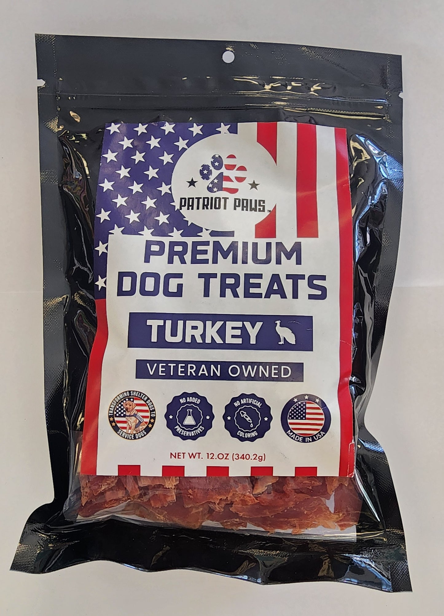 Patriot Pets Premium Dog Treats - Turkey 12oz