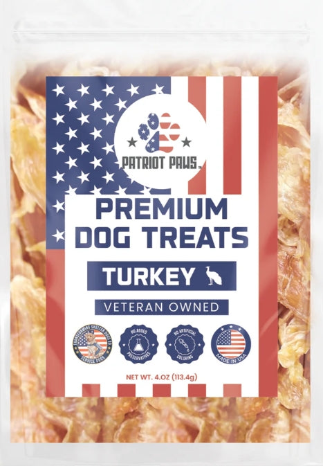 Patriot Paws Premium Dog Treats - Turkey 4oz