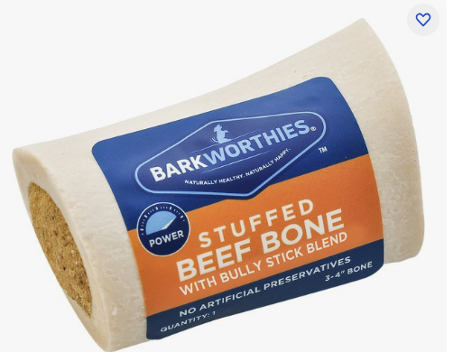 Barkworthies 5-6" Shin Bone Stuffed w/Bully Stick