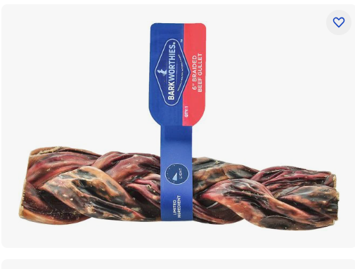 Barkworthies 6in Braided Bully Stick