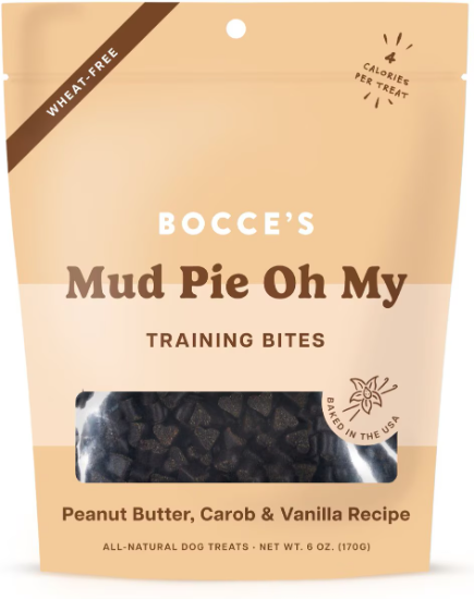 Bocce's Bakery Mud Pie Oh My Training Bites Dog Treats 6oz