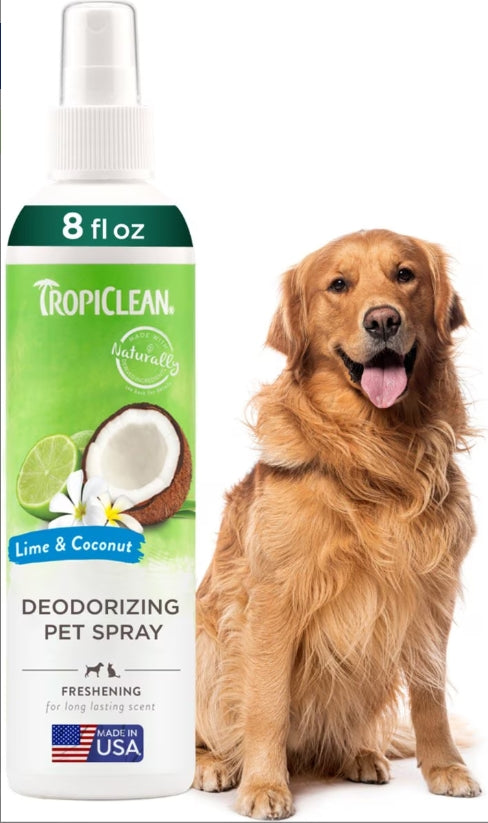 TropiClean Deodorizing Pet Spray - Lime & Coconut 8oz