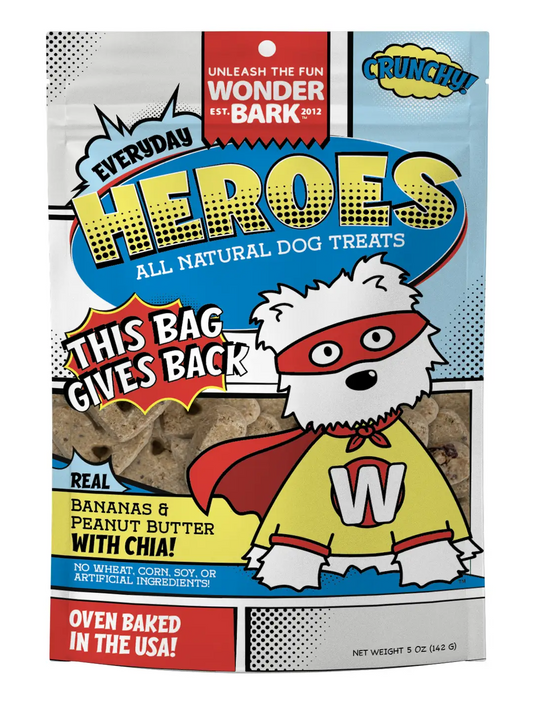 Wonder Bark Everyday Heroes Bananas & Peanut Butter