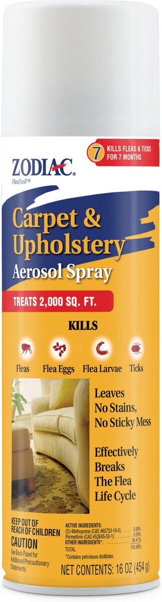 Zodiac Carpet & Upholstery Flea & Tick Aerosol Spray 16 fl oz